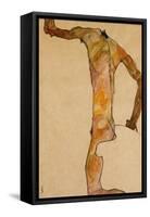 Male Nude; Mannlicher Akt, 1910-Egon Schiele-Framed Stretched Canvas
