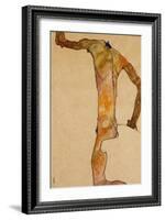 Male Nude; Mannlicher Akt, 1910-Egon Schiele-Framed Giclee Print