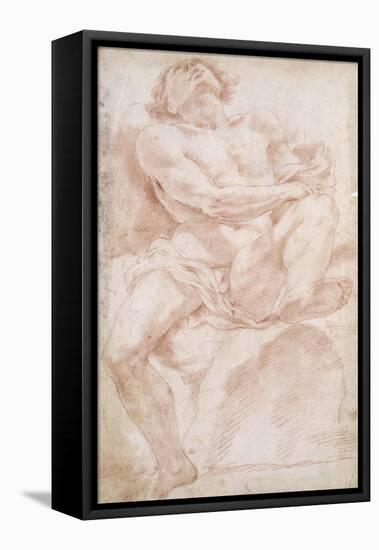 Male Nude on a Bed-Sebastiano Conca-Framed Stretched Canvas