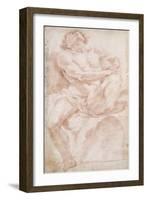 Male Nude on a Bed-Sebastiano Conca-Framed Giclee Print