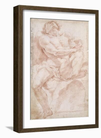 Male Nude on a Bed-Sebastiano Conca-Framed Giclee Print