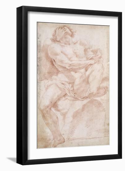 Male Nude on a Bed-Sebastiano Conca-Framed Giclee Print