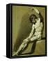 Male Nude, Pencil and Chalk Drawing-Pierre-paul Prudhon-Framed Stretched Canvas