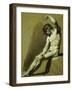Male Nude, Pencil and Chalk Drawing-Pierre-paul Prudhon-Framed Giclee Print