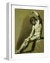 Male Nude, Pencil and Chalk Drawing-Pierre-paul Prudhon-Framed Giclee Print