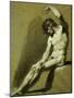 Male Nude, Pencil and Chalk Drawing-Pierre-paul Prudhon-Mounted Giclee Print