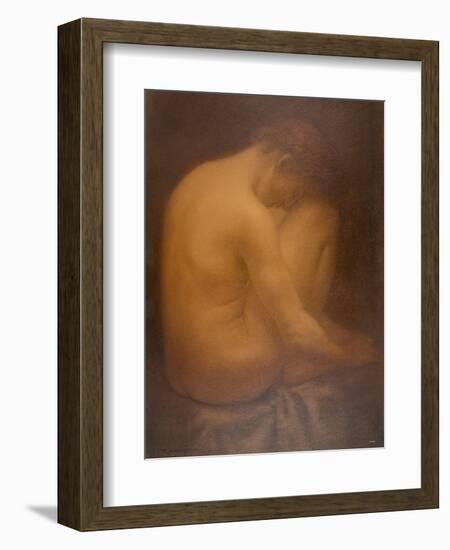 Male Nude Seated-Armand Rassenfosse-Framed Giclee Print