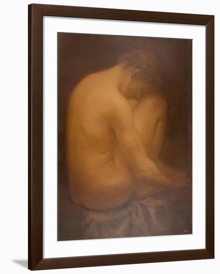 Male Nude Seated-Armand Rassenfosse-Framed Giclee Print