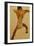 Male Nude Seen from Back; Mannlicher Ruckenakt, 1910-Egon Schiele-Framed Giclee Print