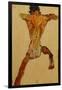 Male Nude seen from Back-Egon Schiele-Framed Giclee Print