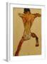 Male Nude seen from Back-Egon Schiele-Framed Giclee Print