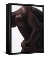 Male Nude Sitting-null-Framed Stretched Canvas