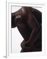 Male Nude Sitting-null-Framed Photographic Print