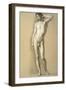 Male Nude Standing (Nudo Virile in Piedi)-Carlo Picozzi-Framed Giclee Print