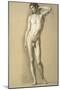 Male Nude Standing (Nudo Virile in Piedi)-Carlo Picozzi-Mounted Giclee Print