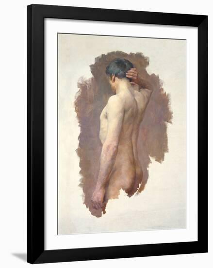 Male Nude-John William Whiteley-Framed Premium Giclee Print