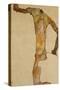 Male Nude-Egon Schiele-Stretched Canvas