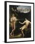 Male Nudes by a River in an Alpine Landscape-Hofer Gottfried-Framed Giclee Print