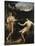 Male Nudes by a River in an Alpine Landscape-Hofer Gottfried-Stretched Canvas