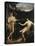 Male Nudes by a River in an Alpine Landscape-Hofer Gottfried-Stretched Canvas