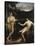 Male Nudes by a River in an Alpine Landscape-Hofer Gottfried-Stretched Canvas