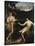 Male Nudes by a River in an Alpine Landscape-Hofer Gottfried-Stretched Canvas