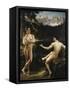 Male Nudes by a River in an Alpine Landscape-Hofer Gottfried-Framed Stretched Canvas