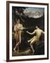Male Nudes by a River in an Alpine Landscape-Hofer Gottfried-Framed Giclee Print