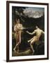 Male Nudes by a River in an Alpine Landscape-Hofer Gottfried-Framed Giclee Print