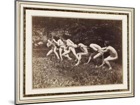 Male Nudes in Standing Tug of War, Outdoors, C.1883-Thomas Cowperthwait Eakins-Mounted Giclee Print