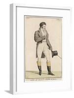 Male Riding Dress 1813-null-Framed Art Print