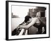 Male Runner Exhausted after Training Run, New York, New York, USA-null-Framed Photographic Print