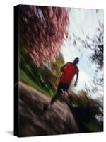 Male Runner Out for a Fitness Run, New York, New York, USA-Chris Trotman-Stretched Canvas