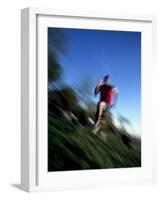 Male Runner Out for a Fitness Run, New York, New York, USA-Chris Trotman-Framed Photographic Print