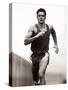 Male Runner Training, New York, New York, USA-null-Stretched Canvas