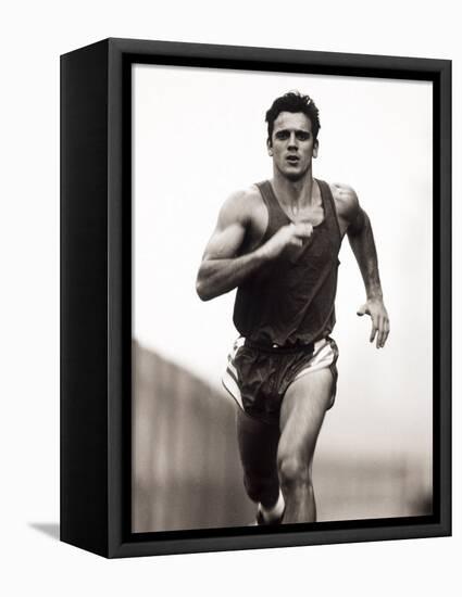 Male Runner Training, New York, New York, USA-null-Framed Stretched Canvas