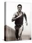 Male Runner Training, New York, New York, USA-null-Stretched Canvas