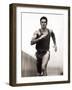 Male Runner Training, New York, New York, USA-null-Framed Photographic Print