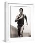 Male Runner Training, New York, New York, USA-null-Framed Photographic Print