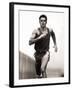 Male Runner Training, New York, New York, USA-null-Framed Photographic Print