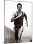 Male Runner Training, New York, New York, USA-null-Mounted Photographic Print