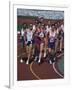 Male Runners Competing in a Track Race-null-Framed Photographic Print