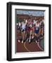 Male Runners Competing in a Track Race-null-Framed Photographic Print