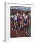 Male Runners Competing in a Track Race-null-Framed Photographic Print