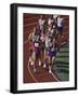 Male Runners Competing in a Track Race-null-Framed Photographic Print