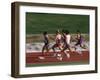 Male Runners Competing in a Track Race-null-Framed Photographic Print