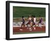 Male Runners Competing in a Track Race-null-Framed Photographic Print