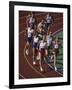 Male Runners Competing in a Track Race-null-Framed Photographic Print