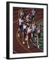 Male Runners Competing in a Track Race-null-Framed Photographic Print