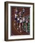 Male Runners Competing in a Track Race-null-Framed Photographic Print